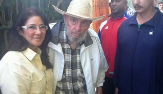 Cilia Flores y Fidel Castro juntos en Cuba (Foto)
