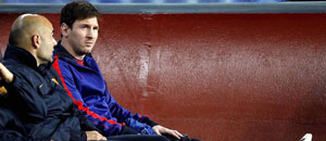 Roura estima que Messi se recupera bien pero no quiere precipitarse