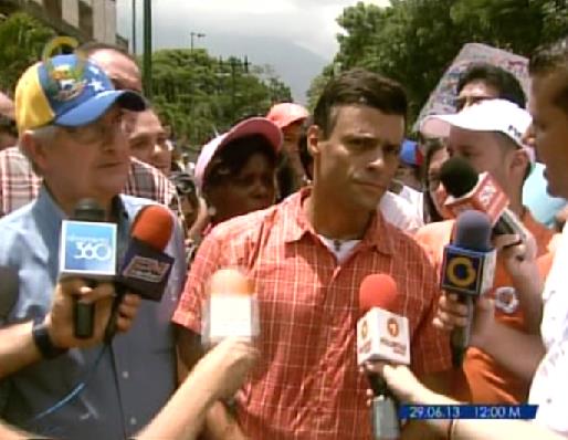 Leopoldo López: Hoy es Caracas y así tiene que ser en toda Venezuela, todos a la calle