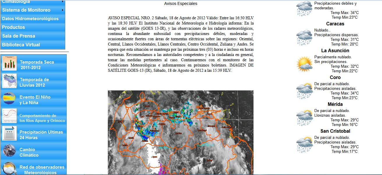 Lluvias dispersas hoy en las regiones Sur, Oriental y Los Andes