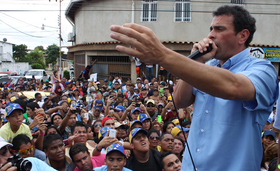 Capriles: El gobierno controla todo pero dice no ser responsable de nada