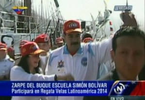 Maduro visita Vargas por zarpe del buque Escuela Simón Bolivar