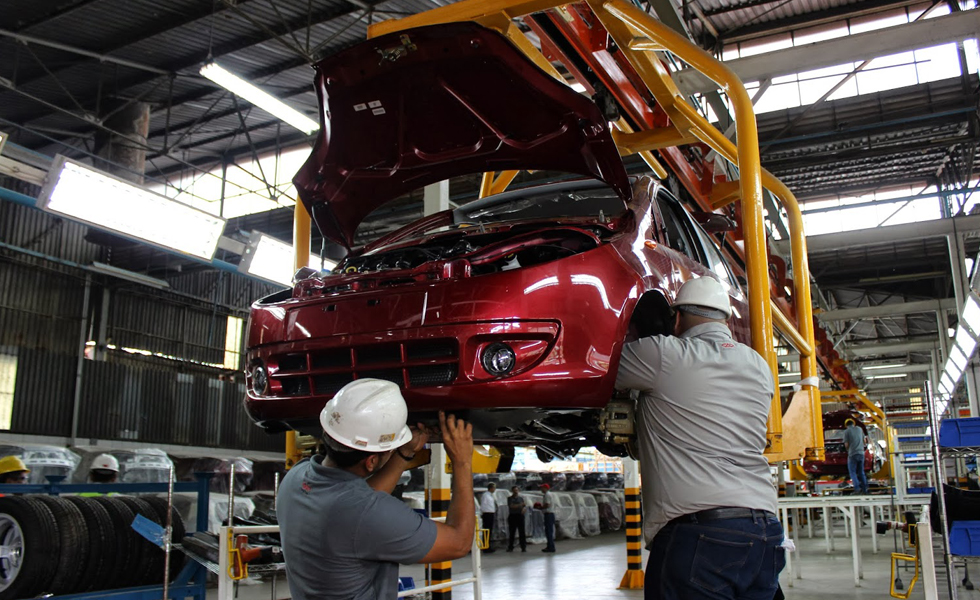 Producción de carros cayó 92,05% en julio