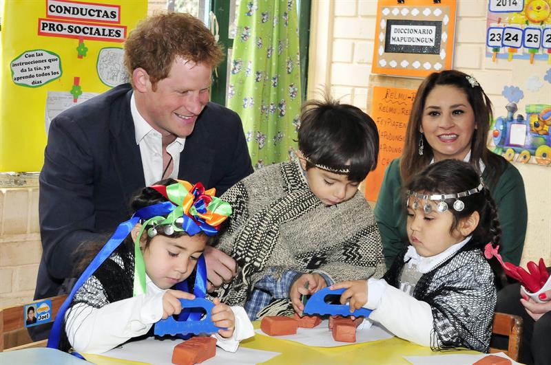 Príncipe Enrique visita en Chile los cerros quemados de Valparaíso (Fotos)