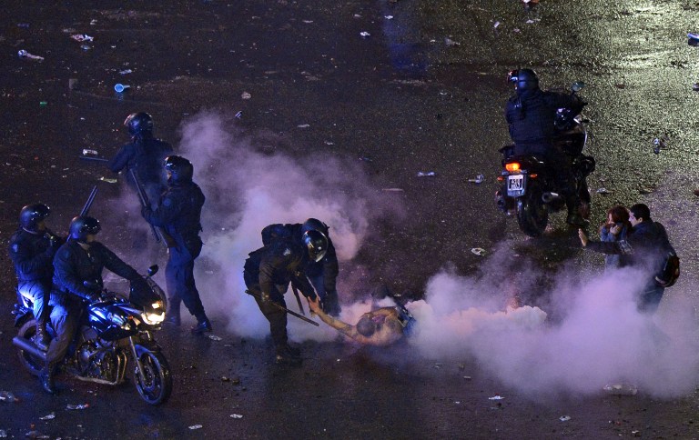 Más de 120 detenidos y 70 heridos por disturbios en Buenos Aires tras Mundial (Fotos)