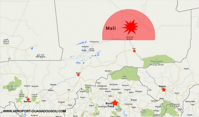 Encuentran posibles restos del avión en Mali, cerca de frontera con Burkina