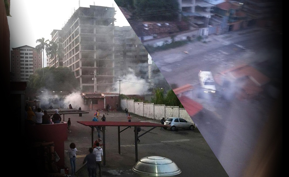 Bajo fuerte represión amaneció San Cristóbal este #25Ago (Fotos)