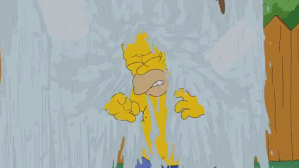 Homero Simpson toma el #IceBucketChallenge
