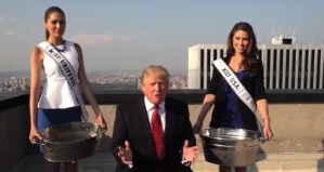 El #IceBucketChallenge de Donald Trump con María Gabriela Isler (Video)
