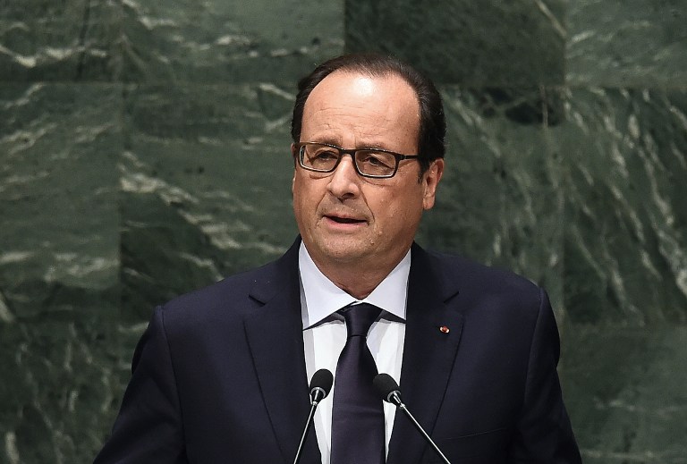 Francia no cederá jamás al chantaje, afirma Hollande ante la ONU