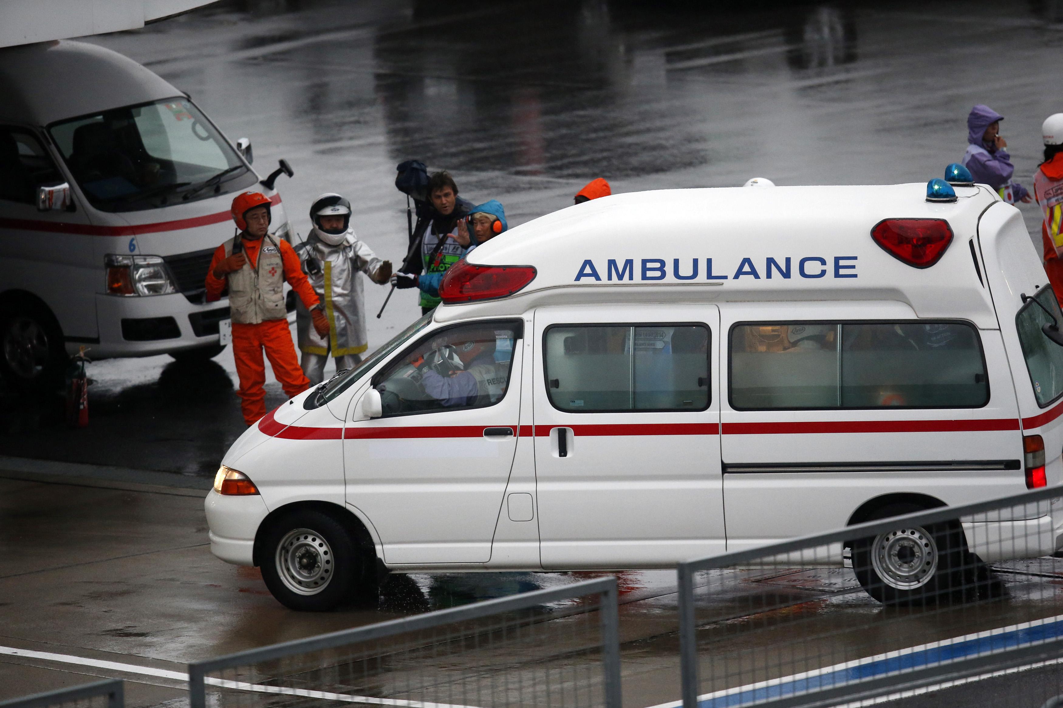 Bianchi, llevado inconsciente al hospital tras accidente en GP de Japón