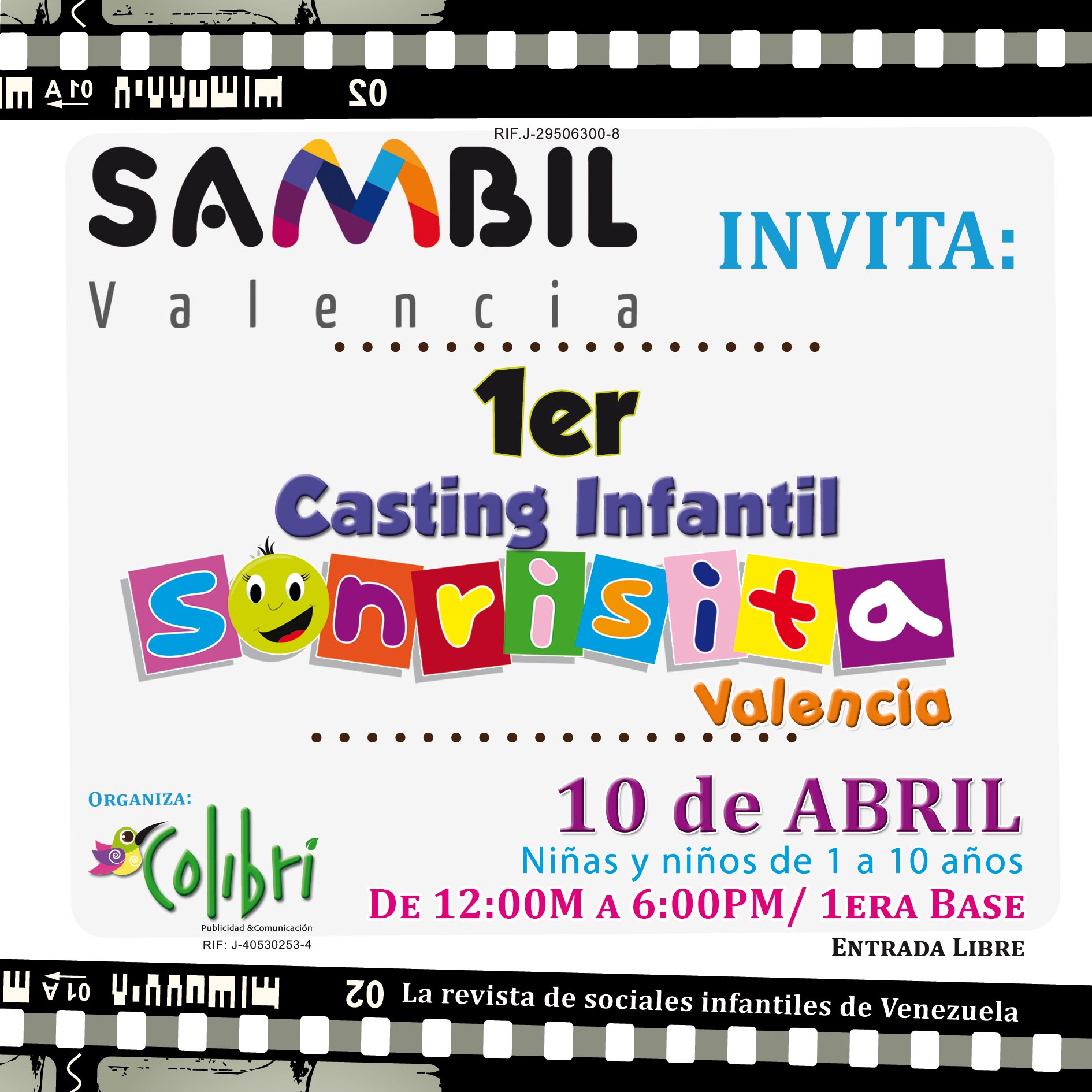 Revista infantil hará primer casting en el Sambil Valencia