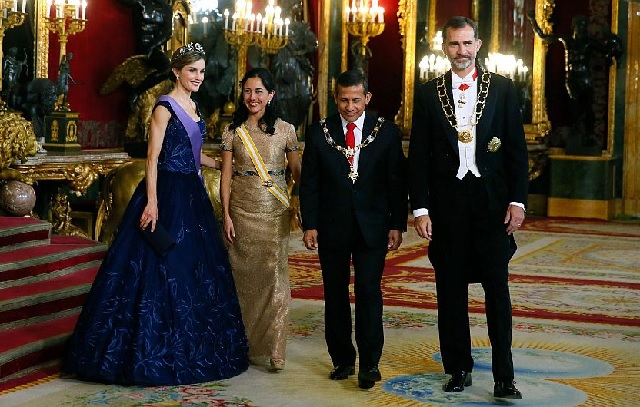 La cena de hiper gala que el Rey de España le ofreció al Presidente de Perú (fotos)
