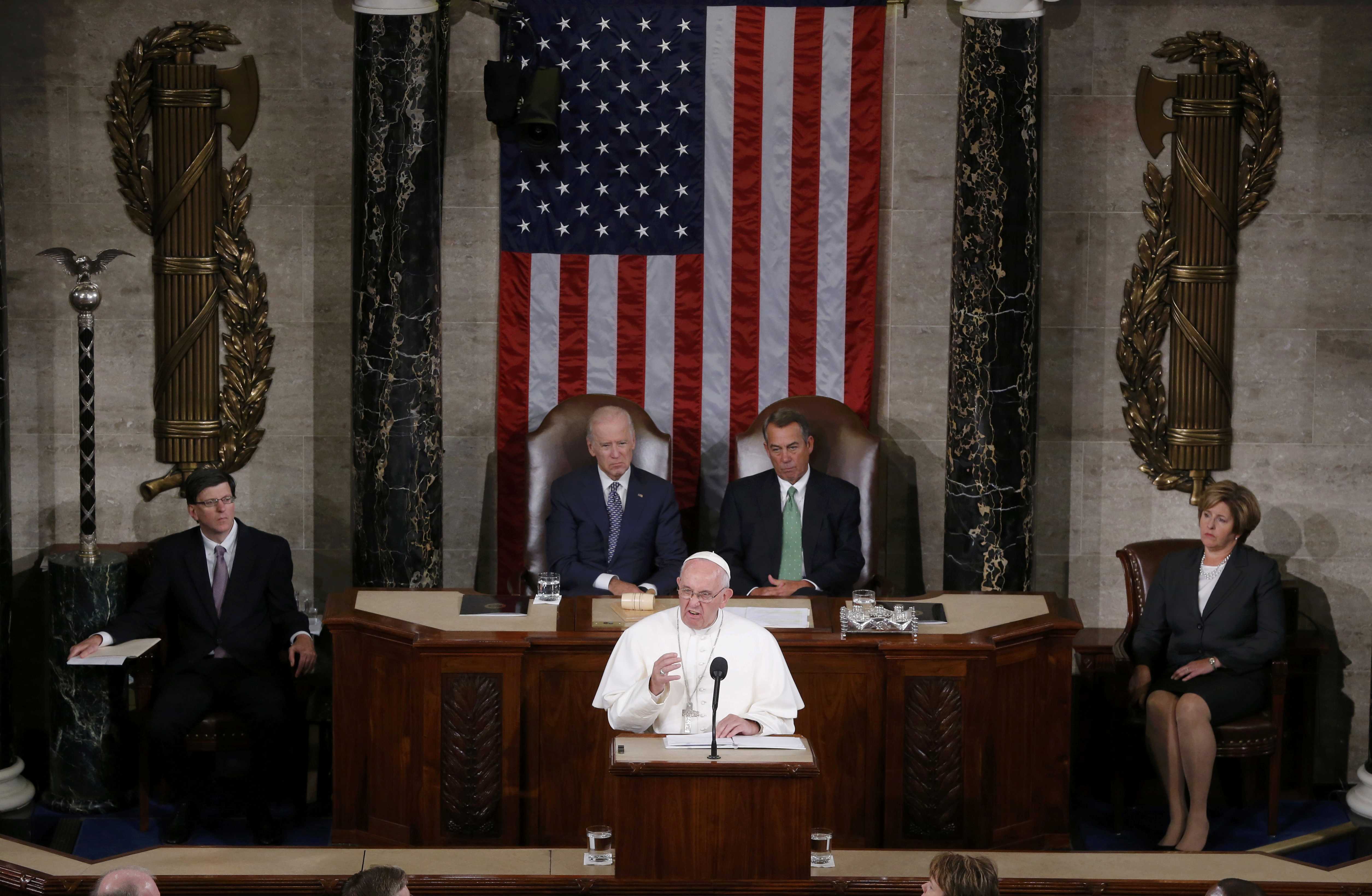 Papa Francisco al Congreso de EEUU: No le den la espalda a los inmigrantes
