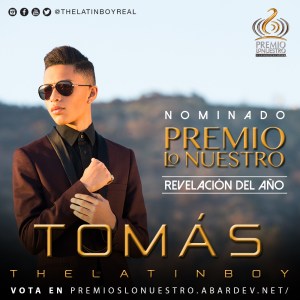Tomás “The Latin Boy” otro venezolano nominado a Premios Lo Nuestro
