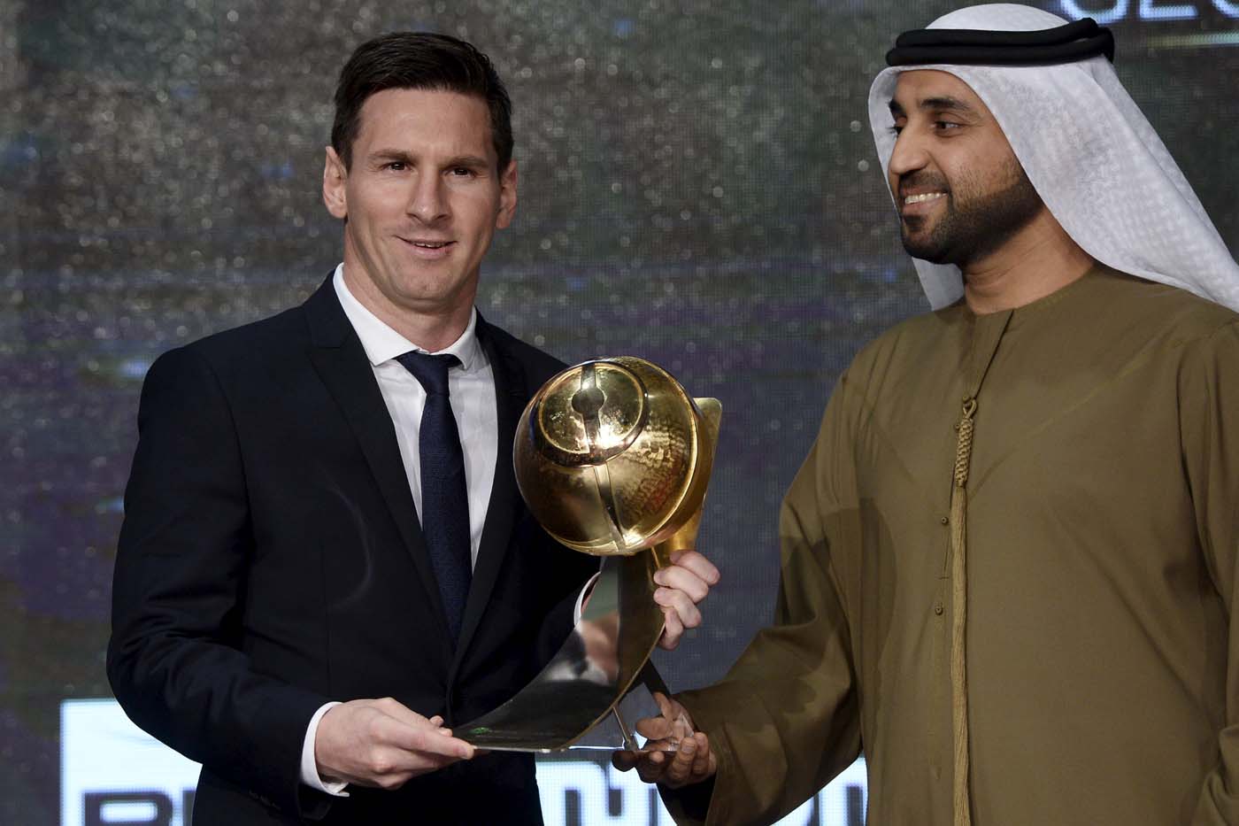 Messi y el Barcelona triunfan en los Globe Soccer Awards en Dubái (fotos)