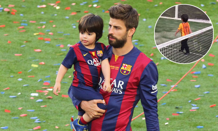 Milan Piqué no solo quiere ser como papá, ahora se atreve con el tenis