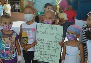 LA IMAGEN: Pacientes con cáncer del Hospital de Niños en Anzoátegui pidiendo insumos