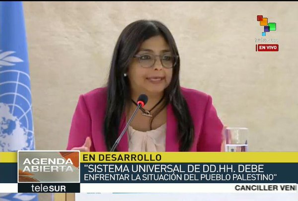 Delcy Rodríguez pide al Alto Comisionado de la ONU que desestime Ley de Amnistía