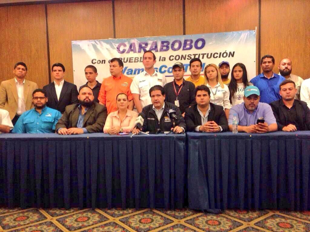 MUD-Carabobo se activa para recoger 420 mil firmas para el revocatorio