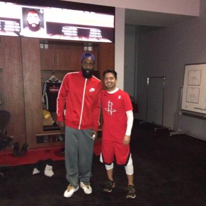 Junto a James Harden de los Rockets de Houston