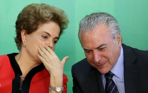Tensión máxima en Brasil: Rousseff acusa de “traidor” a su vicepresidente