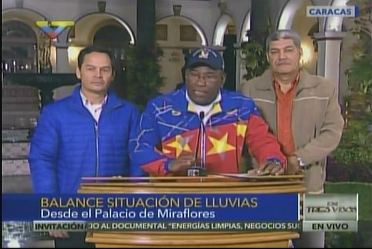 Istúriz ofrece balance sobre situación de lluvias en las últimas horas (Video)