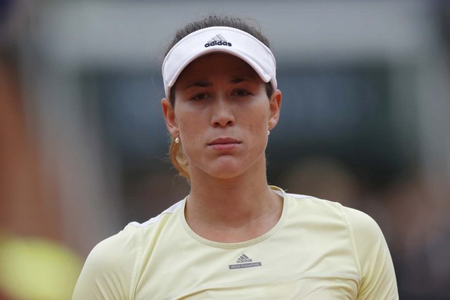 Tennis - French Open Women's Singles Final match - Roland Garros - Serena Williams of the U.S. vs Garbine Muguruza of Spain- Paris, France - 04/06/16 Muguruza reacts. REUTERS/Gonzalo Fuentes