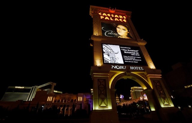   Homenaje en el Ceasar Palace (Ethan Miller/Getty  Images/AFP)