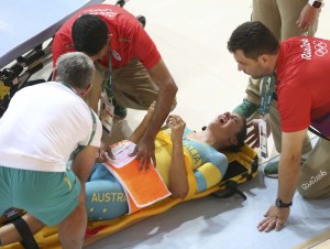 En fotos: La estrepitosa caída de ciclistas australianas durante un entrenamiento de #Rio2016 (fotos)