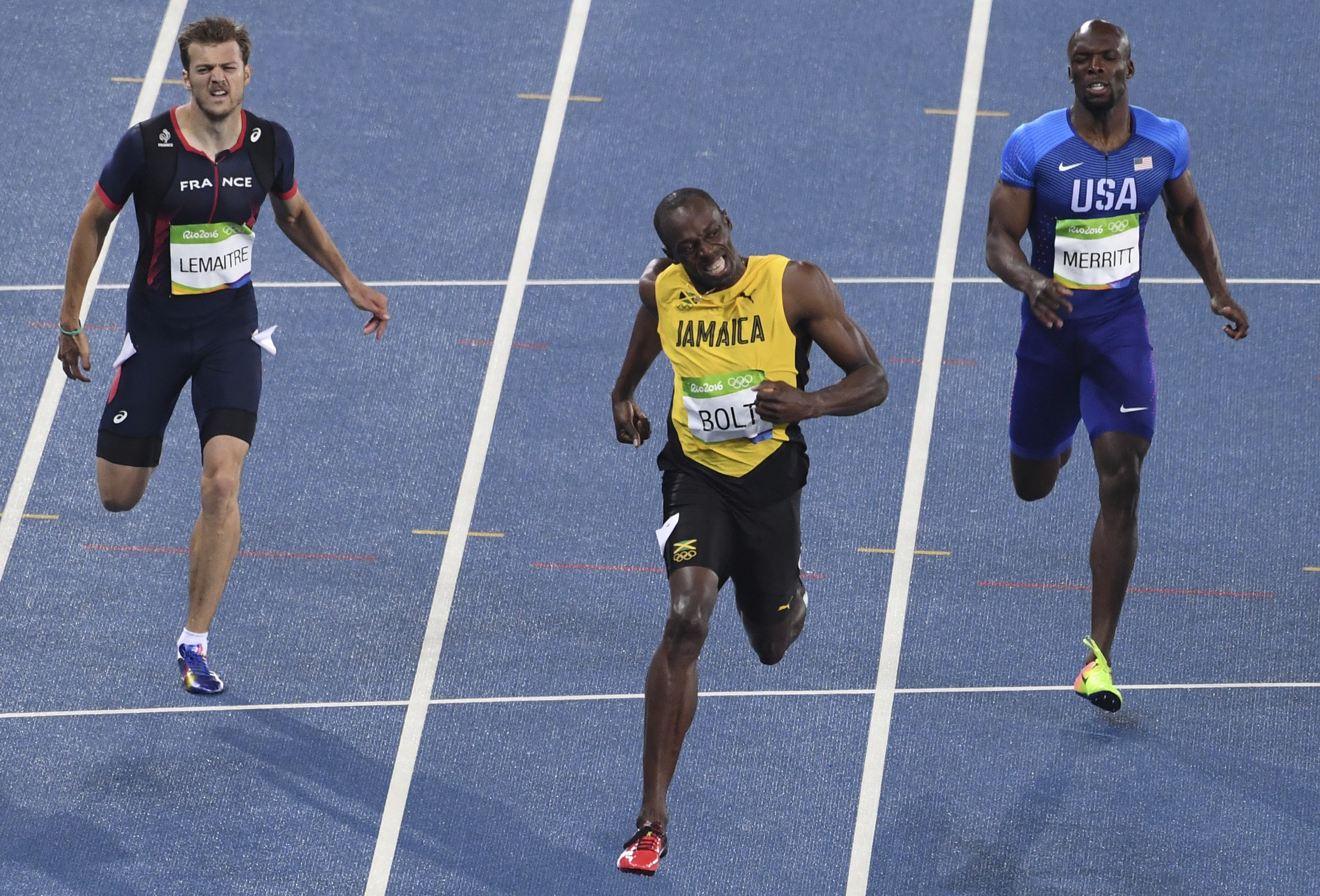 Bolt, tricampeón de los 200m olímpicos (Fotos)