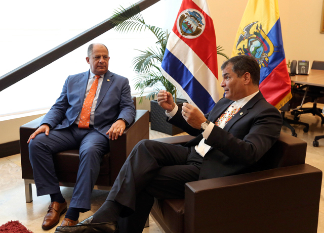 Ecuador, Costa Rica y Colombia sellaron definitivamente sus fronteras en el océano Pacífico