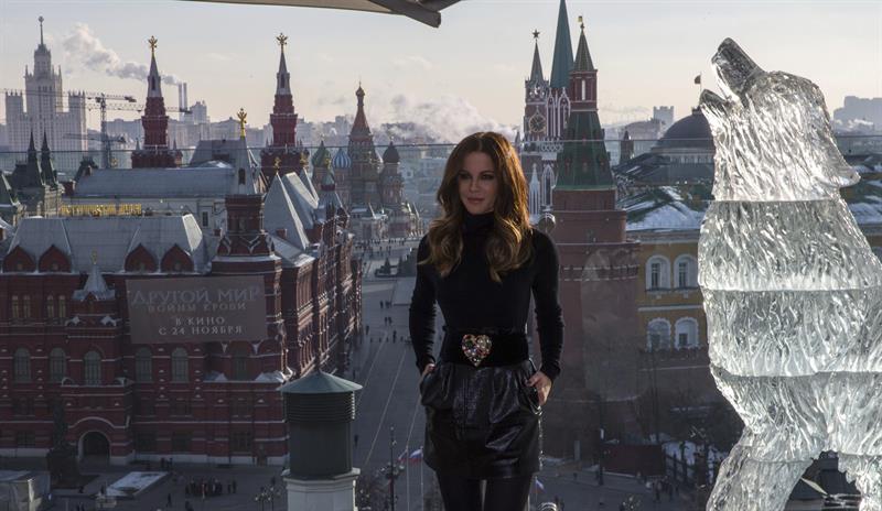 Kate Beckinsale promociona en Rusia la quinta entrega de la saga “Underworld”