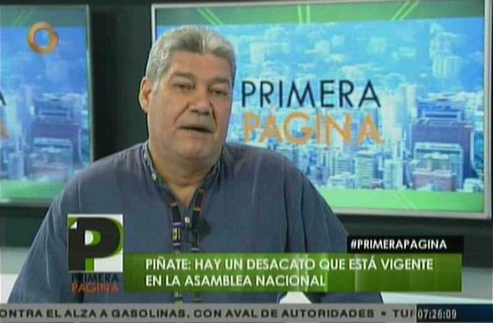 Piñate: Hay un desacato que está vigente en la Asamblea Nacional
