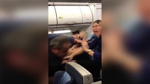 VIDEO: Un “cerradito” en pleno avión entre dos pasajeros obligó a un aterrizaje de emergencia