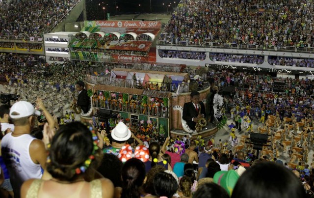 A float from Unidos da Tijuca samba school is pictured after an accident during the second night of the carnival parade at the Sambadrome in Rio de Janeiro, Brazil, February 28, 2017. REUTERS/Ricardo Moraes