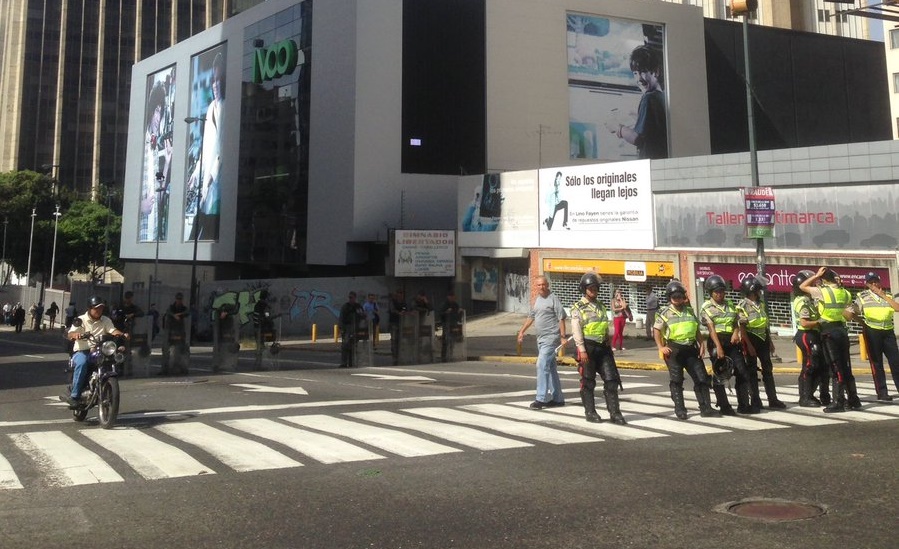 PNB lista en la Libertador para impedir paso de la marcha opositora #4Abr