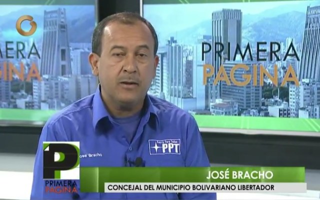 José Bracho, concejal del municipio Libertador / Foto captura tv