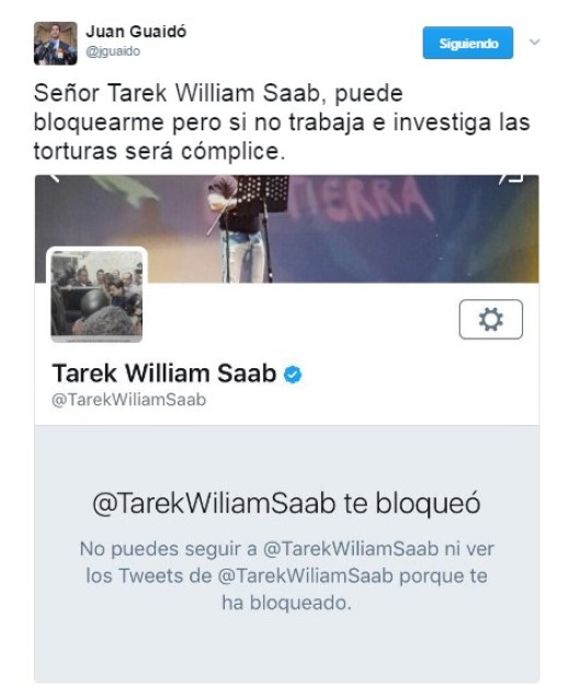 Guidó Bloqueado por Tarek