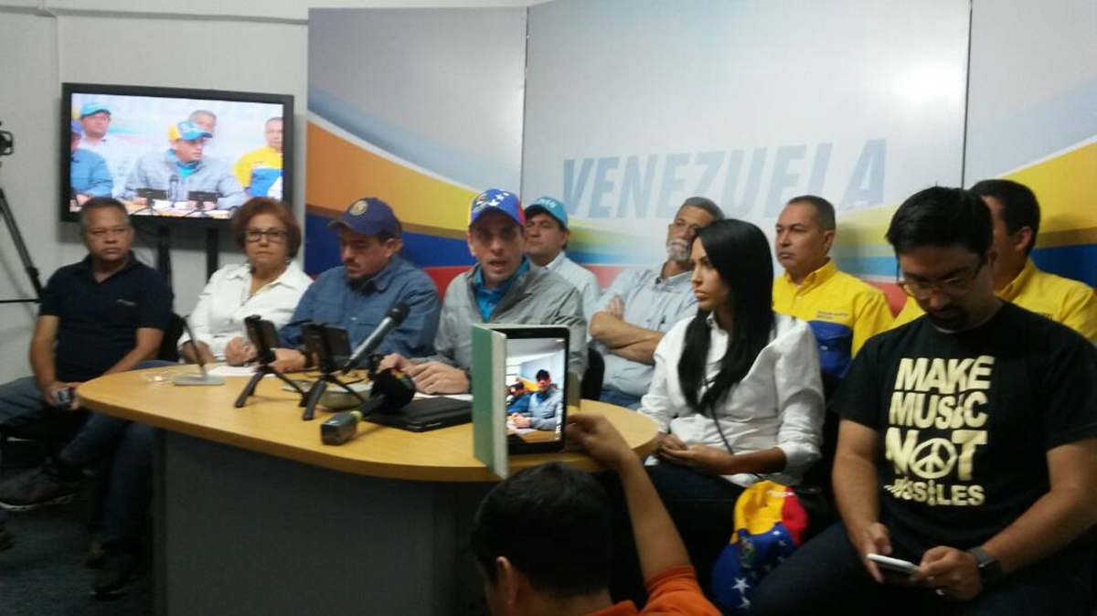 Unidad presenta agenda de protestas para toda la semana