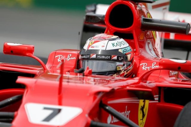 El piloto de Ferrari Kimi Raikkonen durante los ensayos libres para el Gran Premio de Canadá de Fórmula Uno (Foto: Reuters)