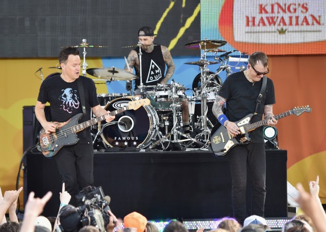 La banda estadounidense Blink-182. AFP PHOTO / GETTY IMAGES NORTH AMERICA / Mike Coppola