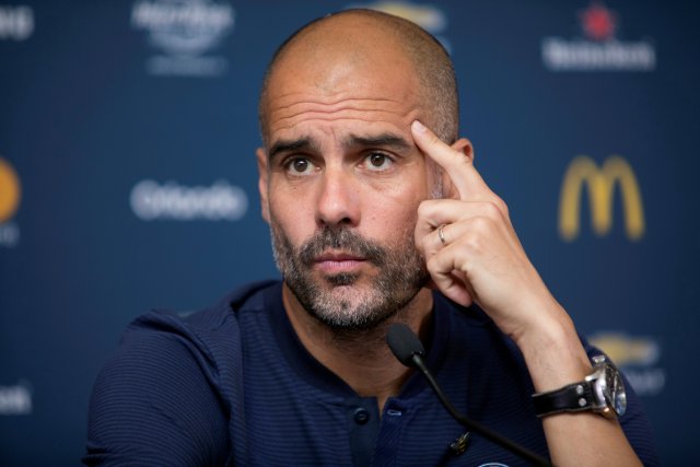 El entrenador del Manchester City, Pep Guardiola. REUTERS/Daniel Kramer