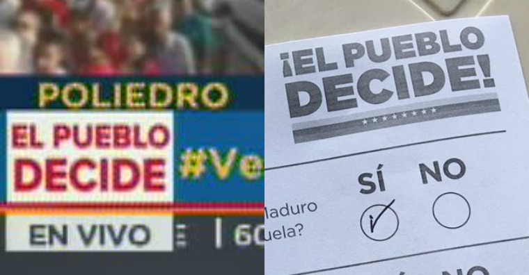 Y ahora el plagio número…(perdimos la cuenta): VTV se copia el lema de la Consulta Popular del #16Jul