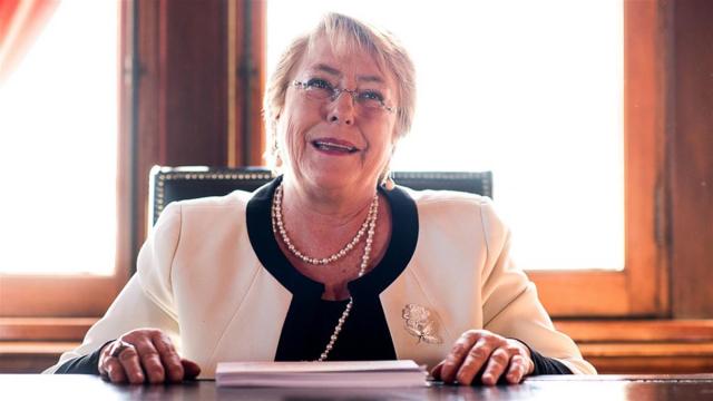 La presidente de Chile, Michelle Bachelet   Foto: Guillermo Alessandri