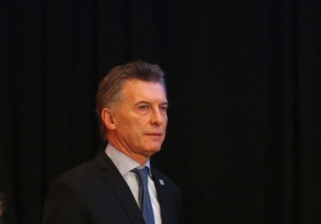 Imagen de archivo del presidente argentino Mauricio Macri durante una cumbre del Mercosur en Mendoza, Argentina. 21 de julio de 2017. REUTERS/Marcos Brindicci