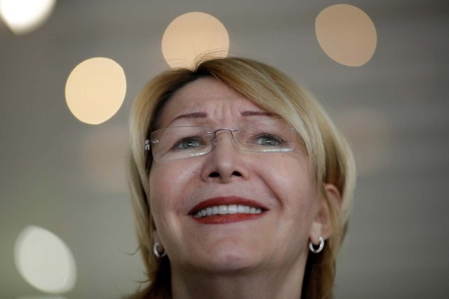 Venezuela's former chief prosecutor Luisa Ortega Diaz speaks during a news conference after a meeting with Brazil's Foreign Minister Aloysio Nunes Ferreira, in Brasilia, Brazil August 23, 2017. REUTERS/Ueslei Marcelino