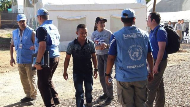 Un equipo de la Misión de la ONU en Colombia (Foto: EFE)