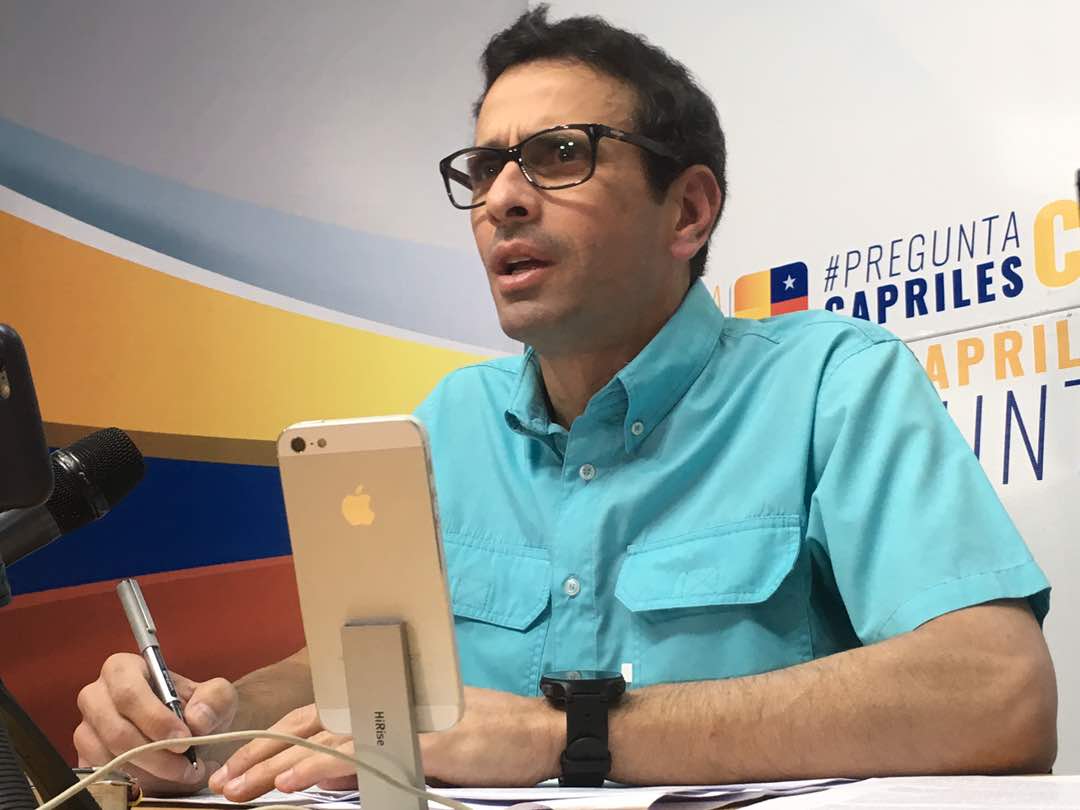 Capriles invita a votar en primarias a gobernadores este #10Sep