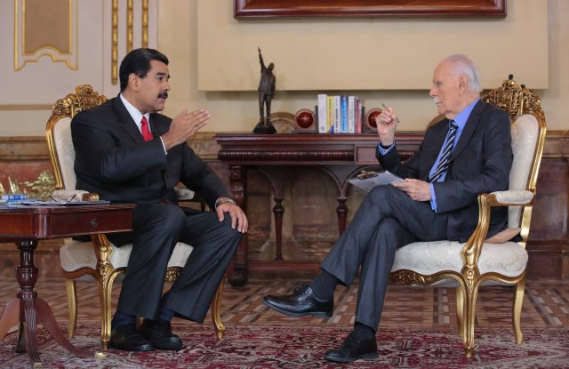 Nicolás Maduro es entrevistado por José Vicente Rangel // Foto AVN